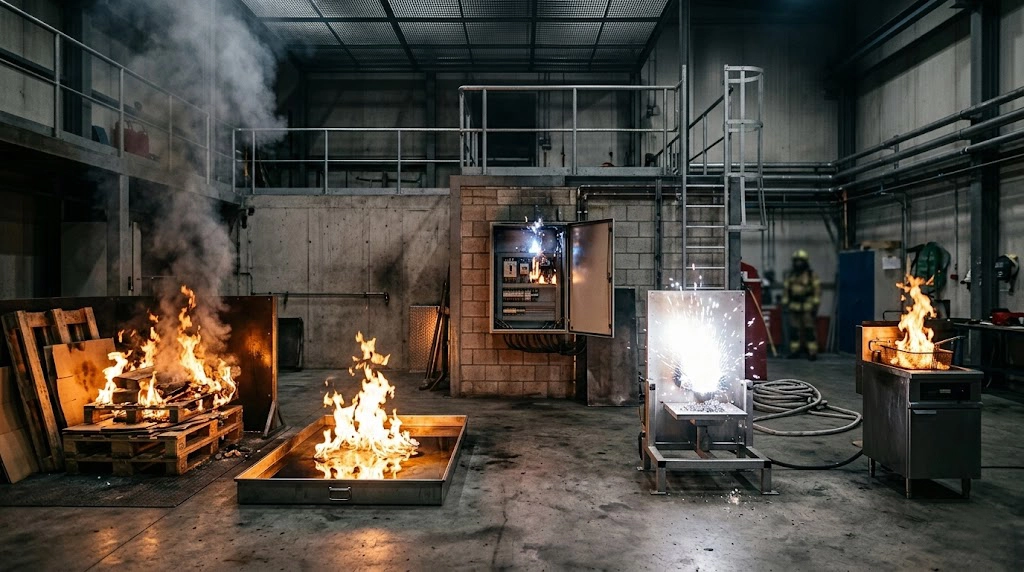 Classes de Incêndio A, B, C, D e K