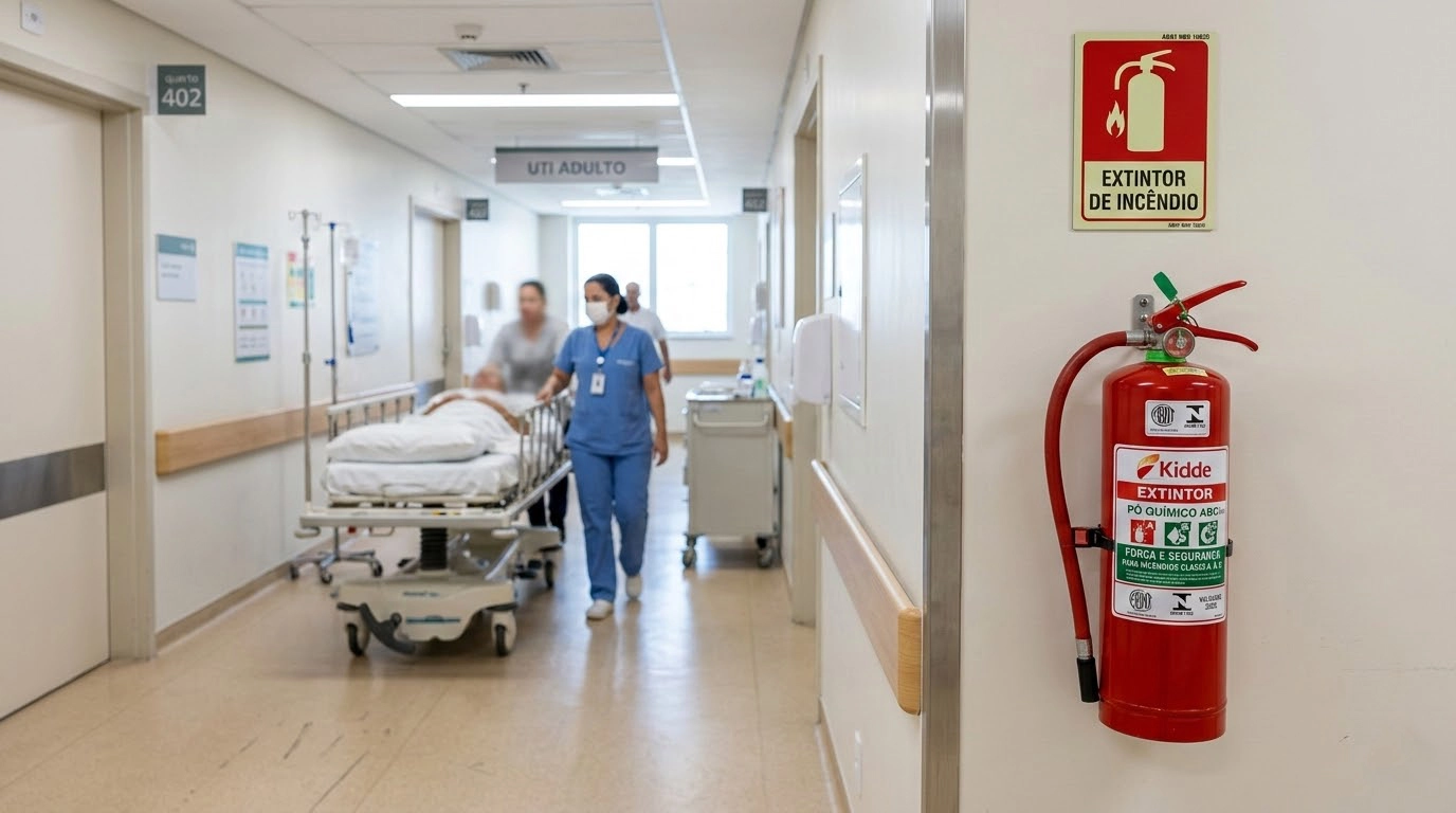 Miniatura do artigo: Extintores em Hospitais: Critérios Técnicos de Dimensionamento e Confiabilidade Operacional