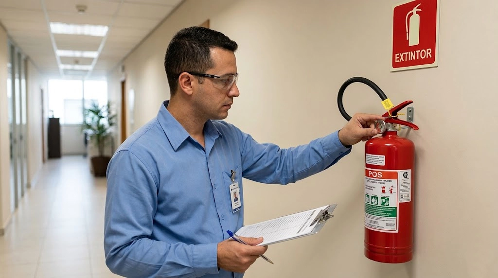 Miniatura do artigo: Inspeção Visual de Extintores: Procedimento Técnico para Garantir Confiabilidade Operacional