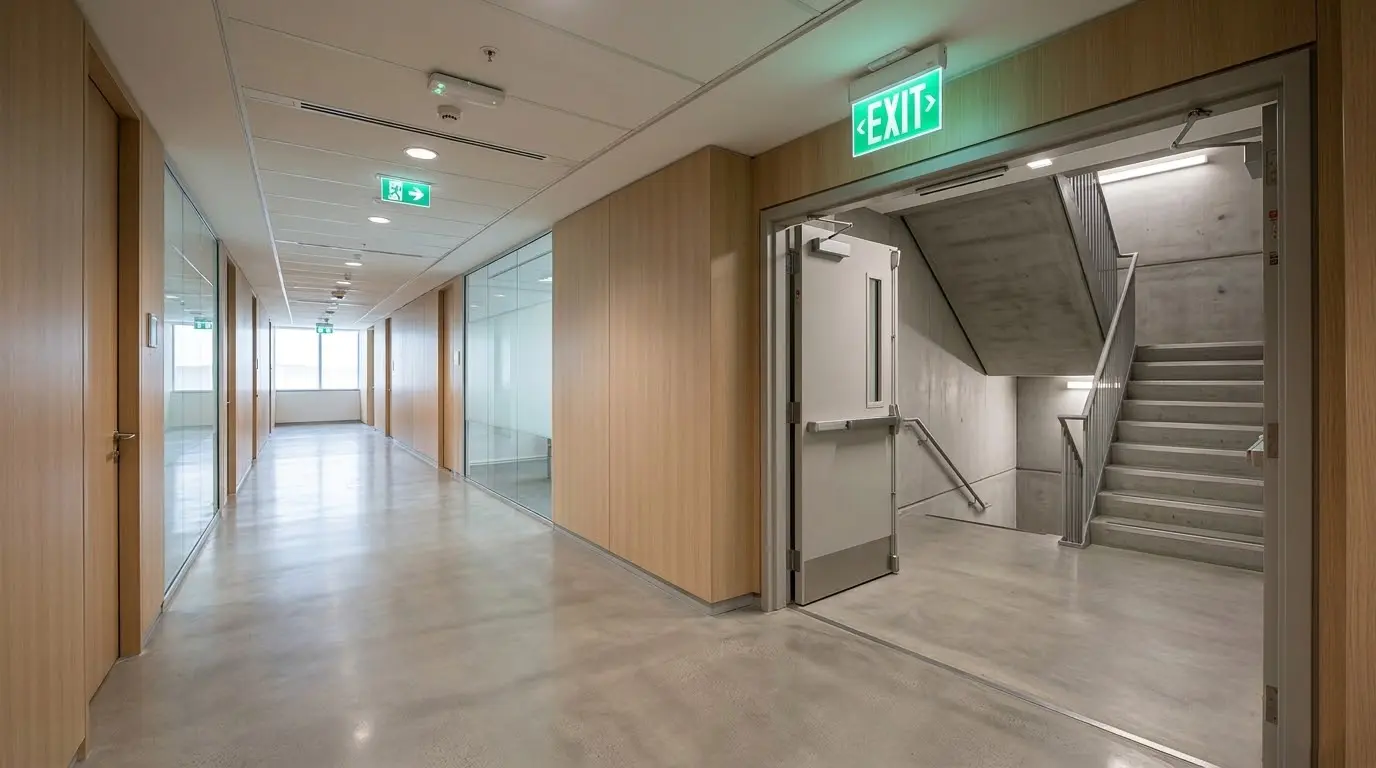 Rotas de fuga e saídas de emergência em edificações