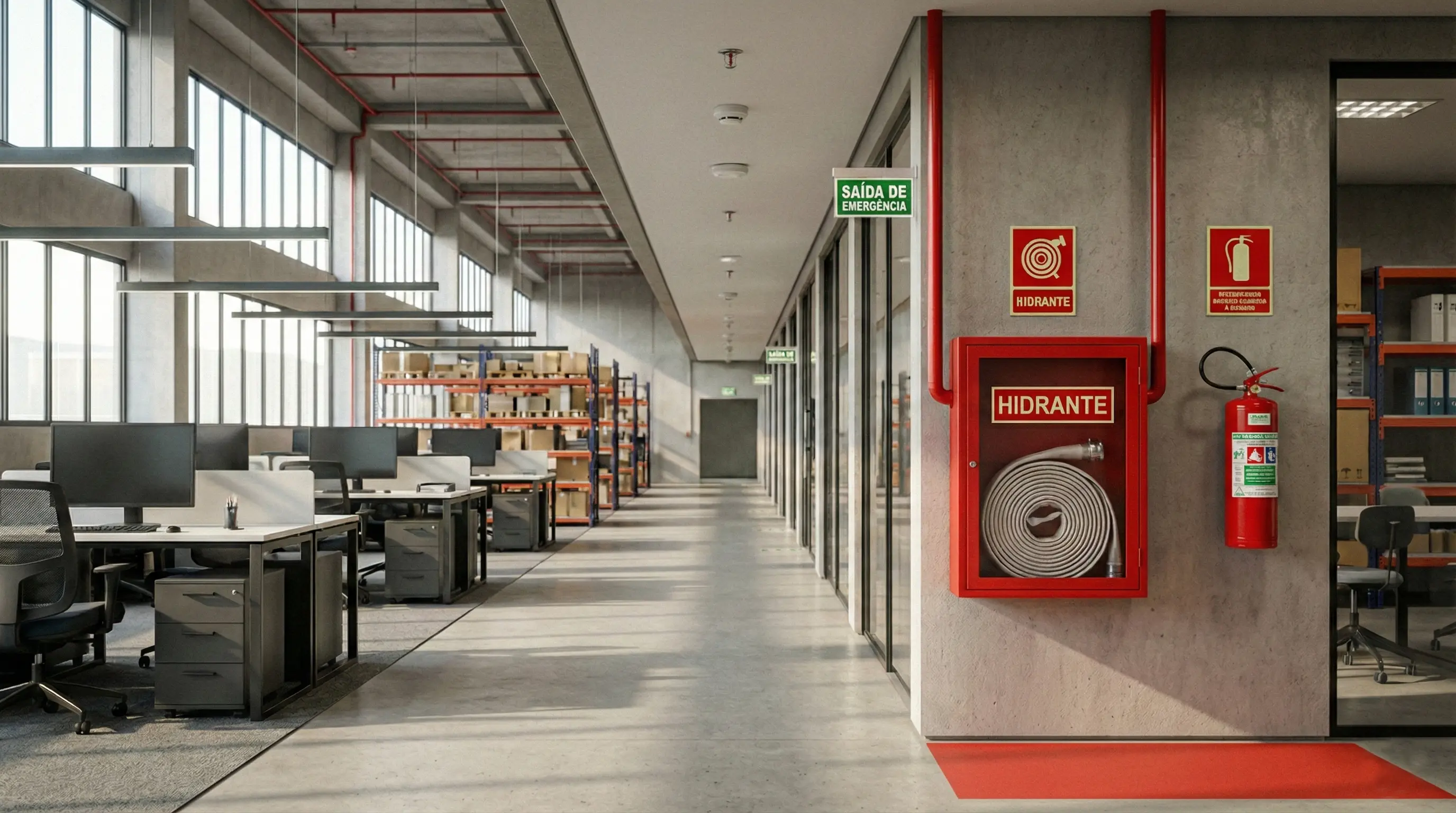 Segurança contra incêndio em empresas, gestão de riscos e conformidade normativa