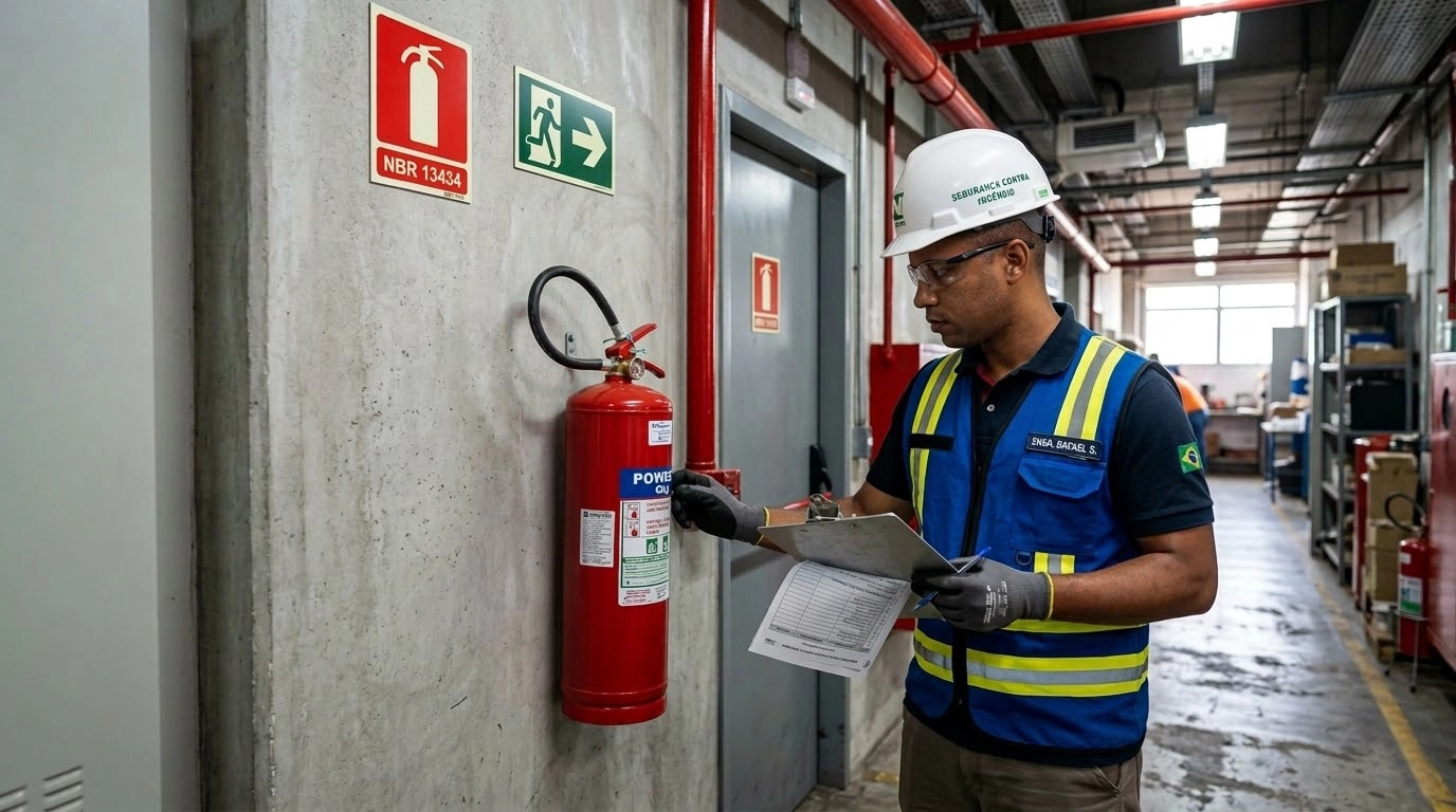 Selo do Inmetro em Equipamentos de Combate a Incêndio