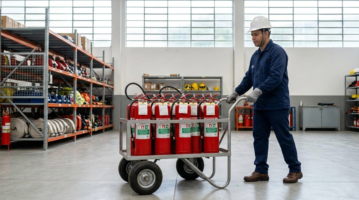 Transporte de Extintores: Critérios Técnicos